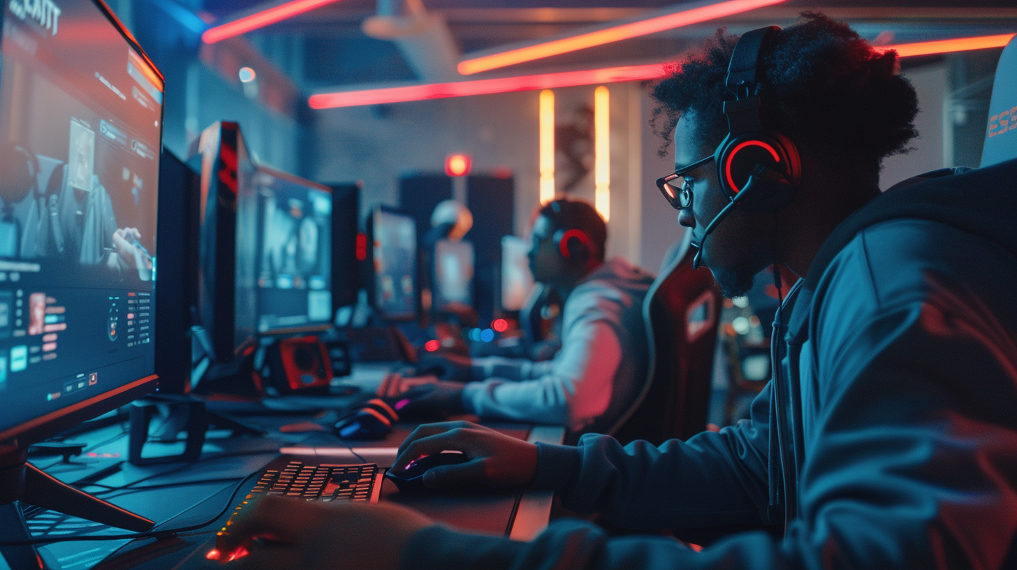 Futuristic Gaming Headquarters